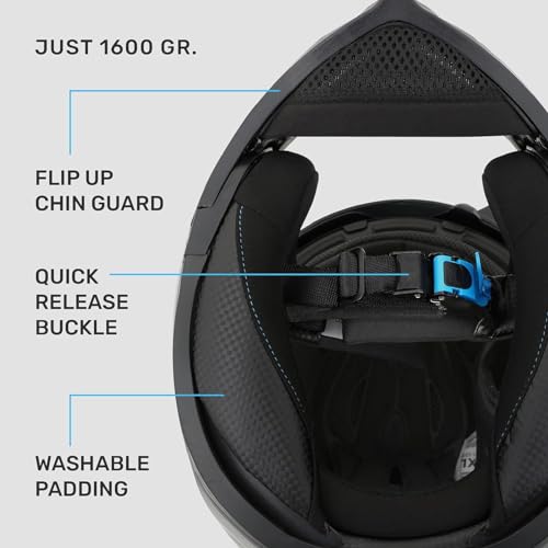 Westt Modular Motorcycle Helmet With Dual Visor DOT - Image 3