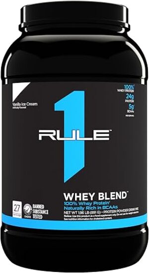 Rule 1 Proteins Whey Blend - Vanilla Ice Cream, 24g