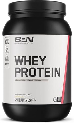 BARE PERFORMANCE NUTRITION Whey + Casein Protein Powder, Vanilla
