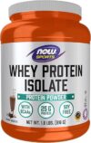 NOW Foods Whey Protein Isolate, Creamy Chocolate Powder