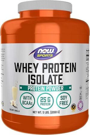 NOW Foods Whey Protein Isolate, Creamy Vanilla Powder