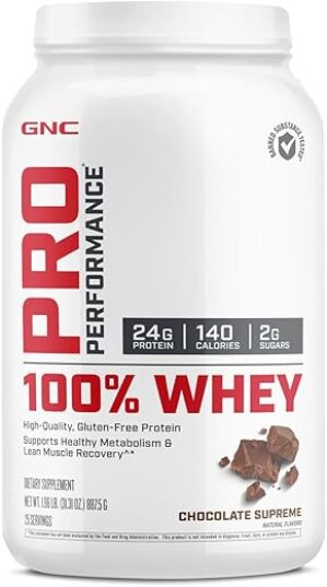 GNC Whey Protein Powder – Chocolate Supreme