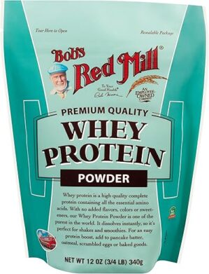Bob’s Red Mill Whey Protein Powder, Unflavored, 12 Ounce