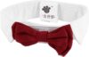 Generic White Red Hoop Closure Cat Necktie (23d 272 d67 e74 d2d)