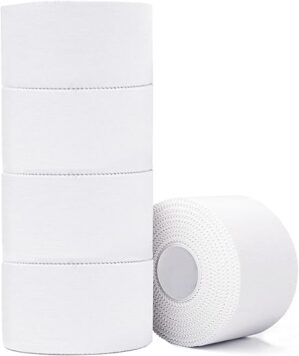 ADMITRY White Sports Tape, 5 Pack, 1.5 Inches
