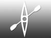 American Vinyl White Vinyl Kayak Paddle Sticker