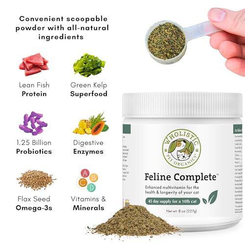 Wholistic Pet Organics Feline Complete Multivitamin & Probiotic Powder - Image 5