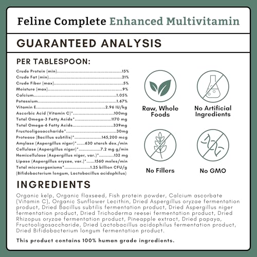 Wholistic Pet Organics Feline Complete Multivitamin & Probiotic Powder - Image 2