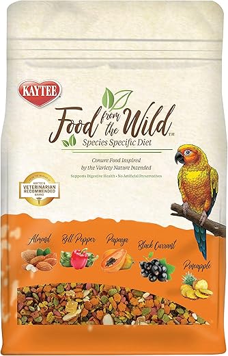 Kaytee Wild Natural Conure Bird Food, 2.5 Pound
