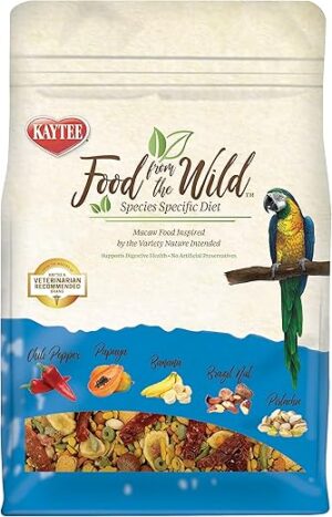 Kaytee Wild Natural Macaw Bird Food, 2.5 Pound