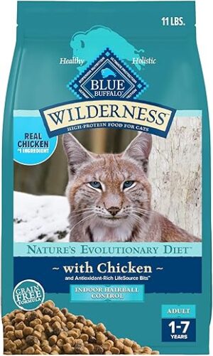 Blue Buffalo Wilderness High-Protein Hairball Control Cat Food