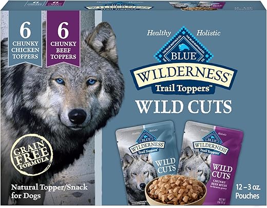 Blue Buffalo Wilderness Trail Toppers Wet Dog Food Variety Pack