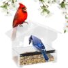 Kingsyard Window Bird Feeder With Suction Cups