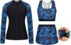 JASAMBAC Women’s 3 Piece Rash Guard UPF 50+ Swimsuit