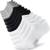 Amutost Women’s Athletic Cushioned Ankle Socks