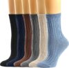 Mcool Mary Women’s Casual Knit Cotton Dress Socks, 6 Pack