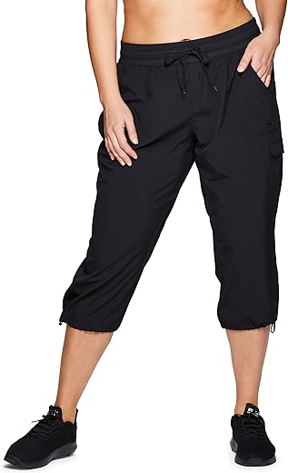 RBX Women's Plus Size Lightweight Cargo Capri