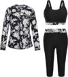 Hanna Nikole Women’s Plus Size Rash Guard Swimwear