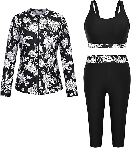Hanna Nikole Women's Plus Size Rash Guard Swimwear