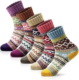 MORECOO Women’s Thick Wool Cozy Socks