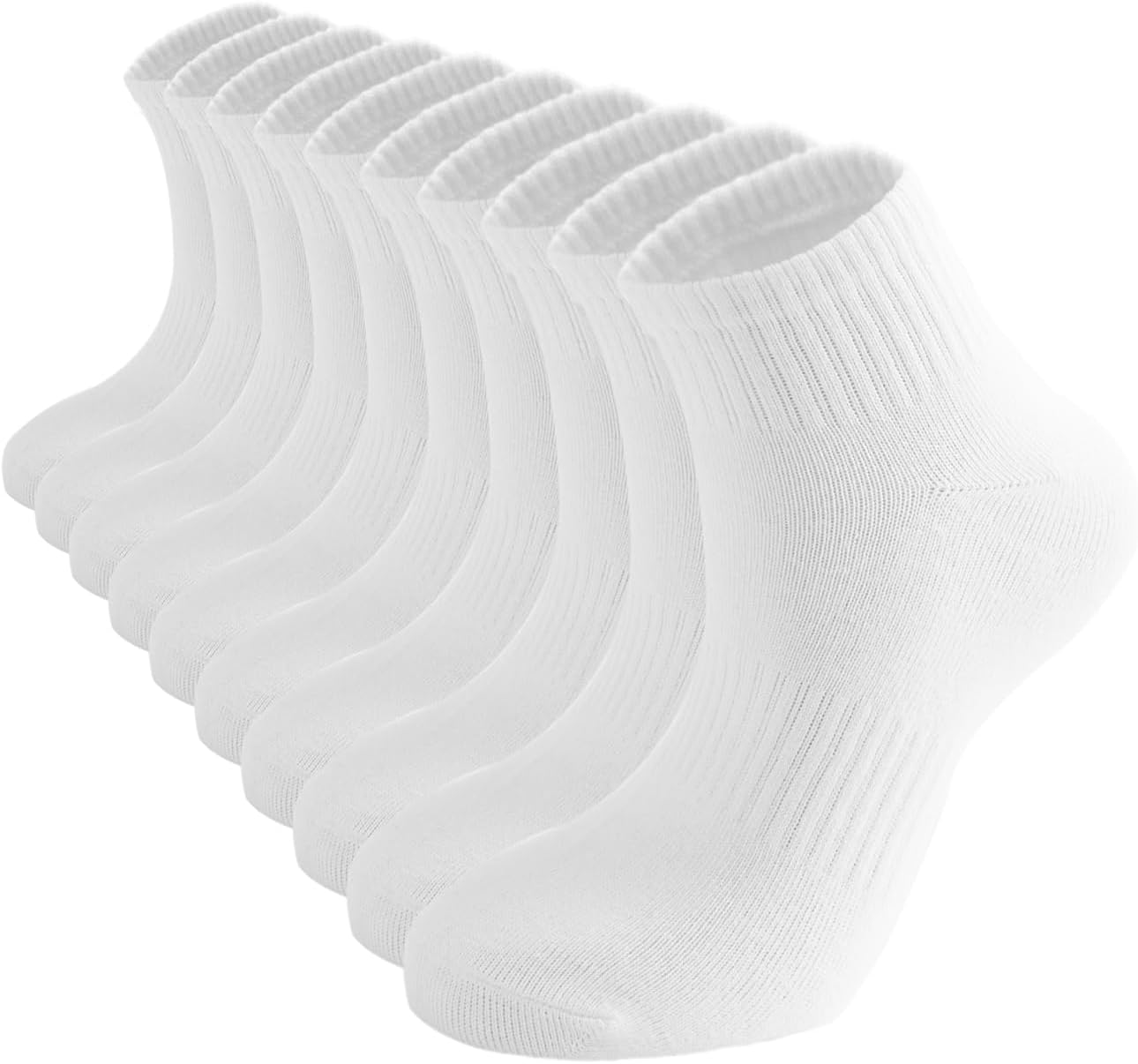 ACCFOD Women's Thin Cotton Gym Socks, 5 Pairs