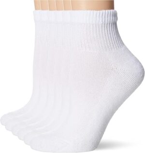 Hanes Women's Ultimate Comfort Ankle Socks, 6-Pack