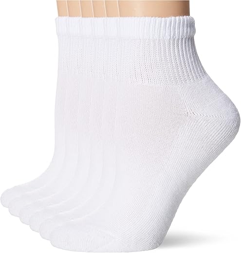 Hanes Women's Ultimate Comfort Ankle Socks, 6-Pack