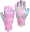 BRILISLE Women’s UPF 50+ Fingerless Fishing Gloves