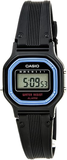 Casio Women's Vintage LA11WB-1 Black Resin Watch