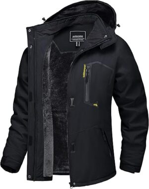 TACVASEN Women’s Winter Hooded Fleece Ski Jacket