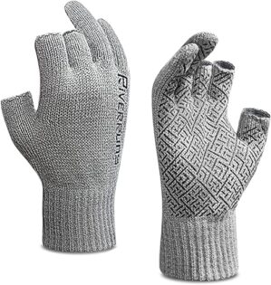 Riverruns Wool Fingerless Fishing Gloves – Winter