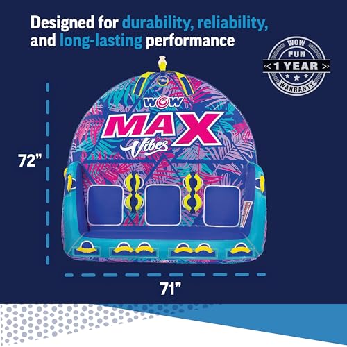 WOW Sports Max Tropical Inflatable Towable Tube - Image 3