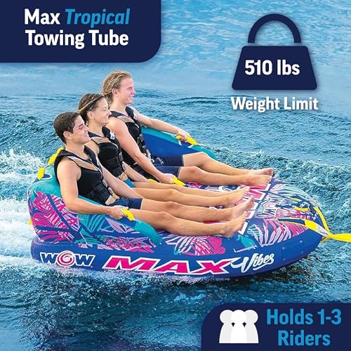 WOW Sports Max Tropical Inflatable Towable Tube - Image 2