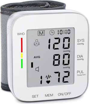 MMIZOO Wrist Blood Pressure Monitor Large LCD Display