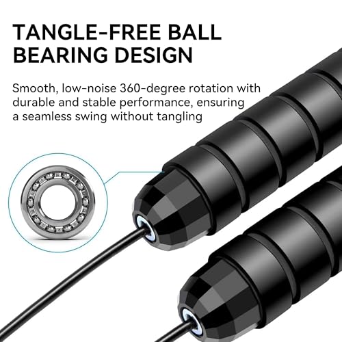 XTOVOU High-Speed Adjustable Weighted Jump Rope - Image 3