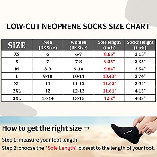 XUKER Neoprene Water Socks 3mm, Sand Proof - Image 3