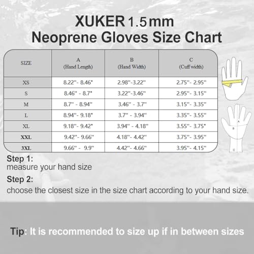 XUKER Neoprene Wetsuit Gloves For Water Sports - Image 2