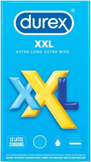 Durex XXL Condom 12 Ct (Pack Of 6)