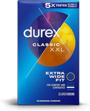 Durex XXL Longer & Wider Latex Condoms