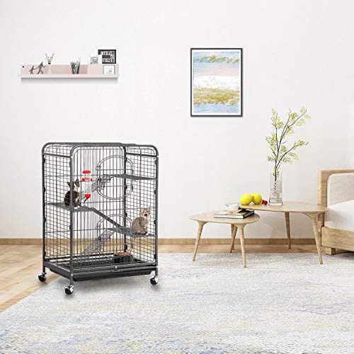 Yaheetech 37-Inch Metal Cage For Small Animals - Image 2