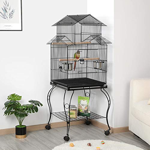 Yaheetech Budgie Cage 55-Inch Triple Roof - Image 3