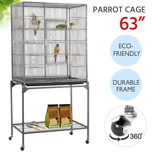 Yaheetech Detachable Parrot Cage With Stand - Image 3