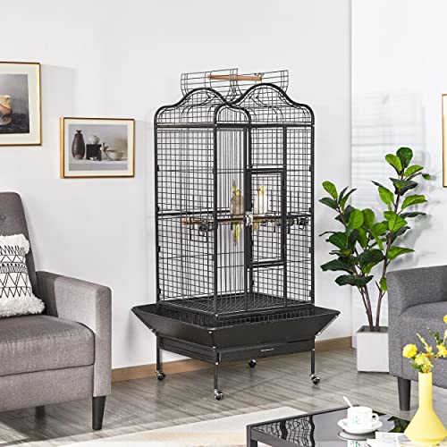 Yaheetech Extra Large Bird Cage 63'' Open Play Top - Image 3