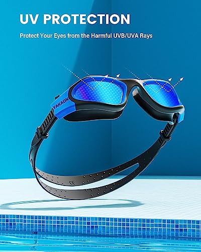 YAKAON Polarized Swim Goggles, Anti-Fog No Leaking - Image 2
