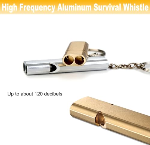 Yauende Loud Safety Survival Whistles With Carabiner - Image 4