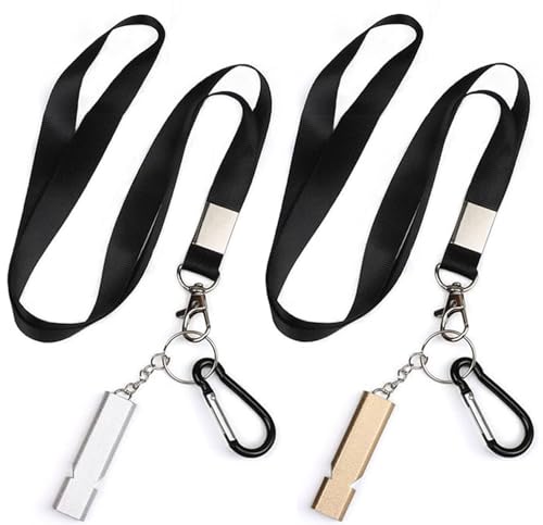 Yauende Loud Safety Survival Whistles With Carabiner - Image 2
