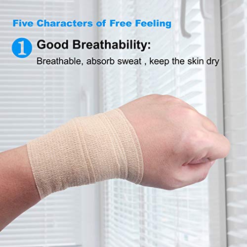 YAXEON Cohesive Self-Adhesive Medical Tape Wrap - Image 3