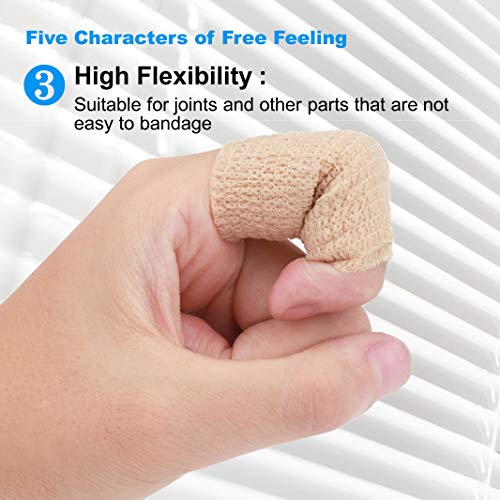 YAXEON Cohesive Self-Adhesive Medical Tape Wrap - Image 5