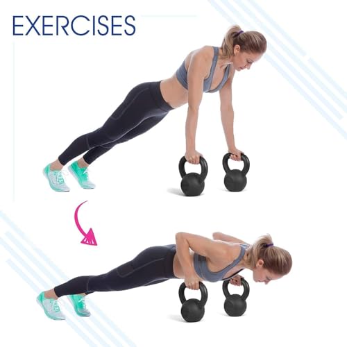 Yes4All 5-80 Lbs Cast Iron Kettlebell - Image 3