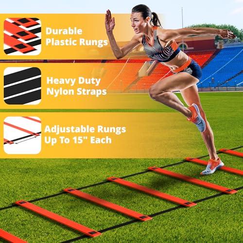 Yes4All Agility Ladder Speed Training Equipment Set - Image 5